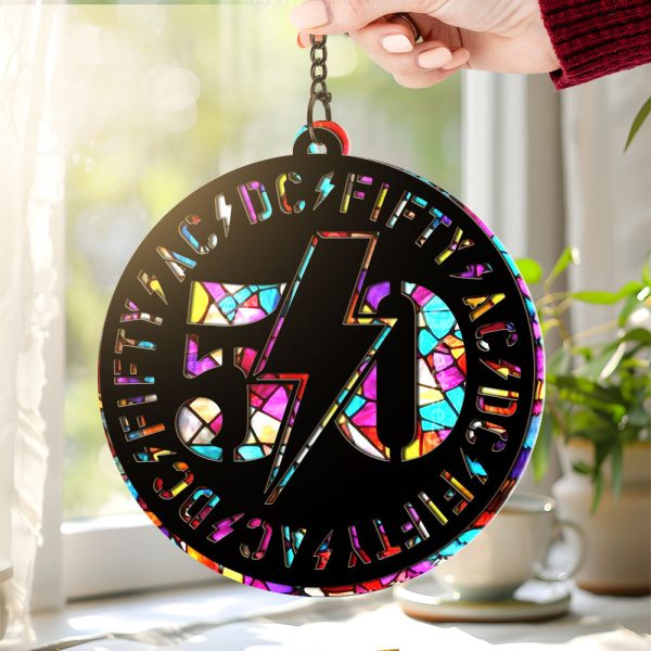 Rock Music Custom Shape Window Hanging Suncatcher - GNE 1354