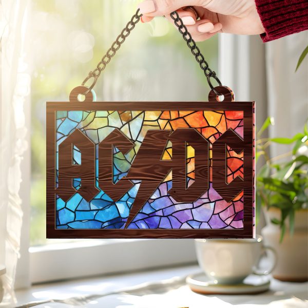 Rock Music Custom Shape Window Hanging Suncatcher - GNE 1356