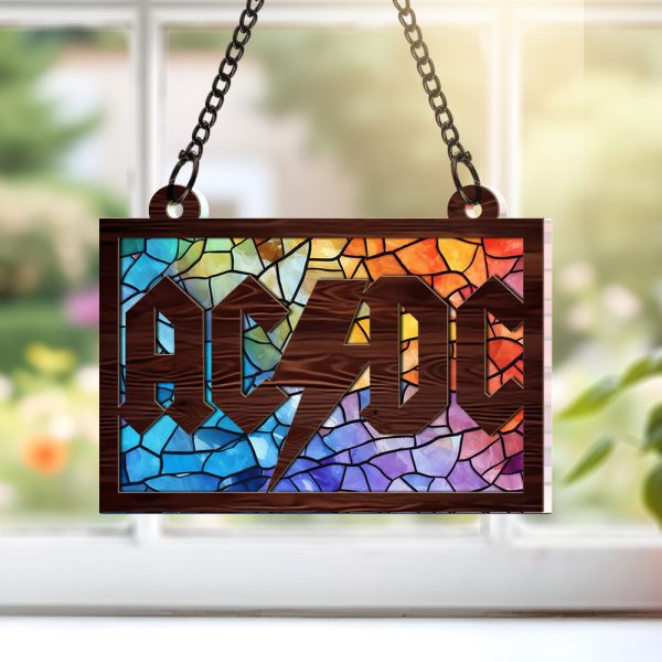 Rock Music Custom Shape Window Hanging Suncatcher - GNE 1356