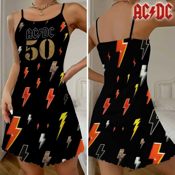 Rock Music 3D Strappy Swing Dress - GNE 1474