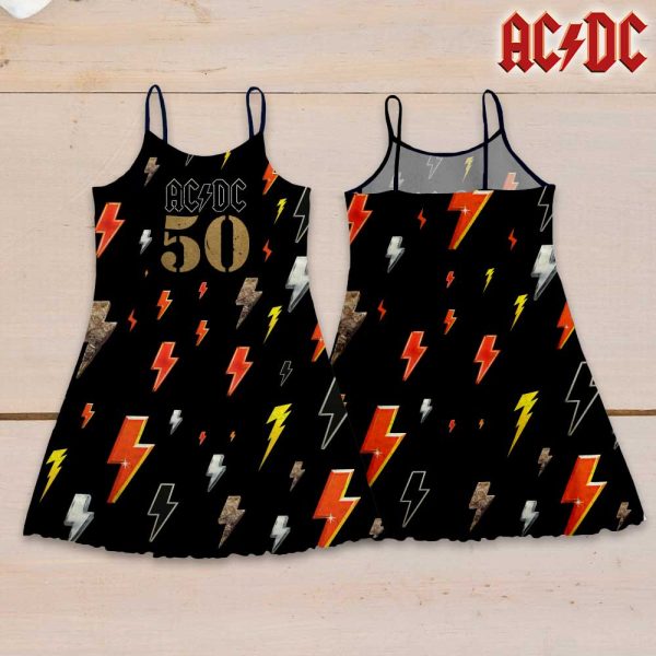 Rock Music 3D Strappy Swing Dress - GNE 1474