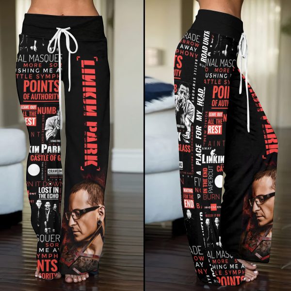 Linkin Park High-Waisted Straight-Leg Trousers - ANHNV 5198