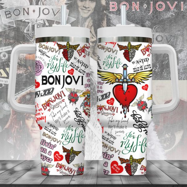 Bon Jovi 40oz Stanley Tumbler - ANHNV 5209