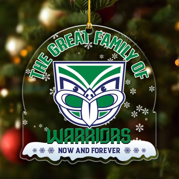 New Zealand Warriors Custom Shape Clear 1-sided Acrylic Ornament - VANDH 3524