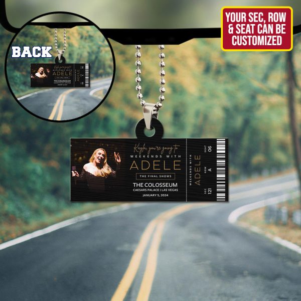 Personalized Adele Custom Shape 2-sided Acrylic Car Ornament - HUNGVV 7053