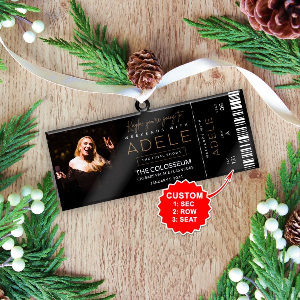 Personalized Adele Custom Shape 2-sided Acrylic Ornament - HUNGVV7055