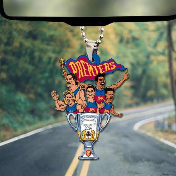 Brisbane Lions Custom Shape 1-sided Acrylic Car Ornament - MAITM 8199