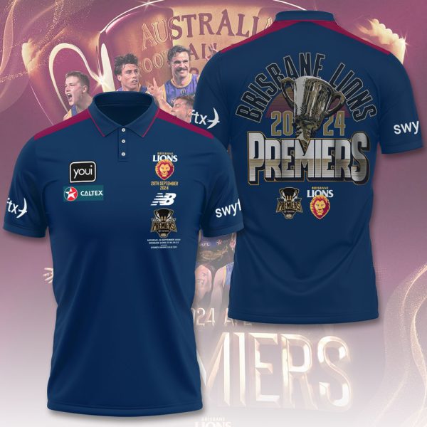 Brisbane Lions 3D Polo Shirt - TANTN 8516