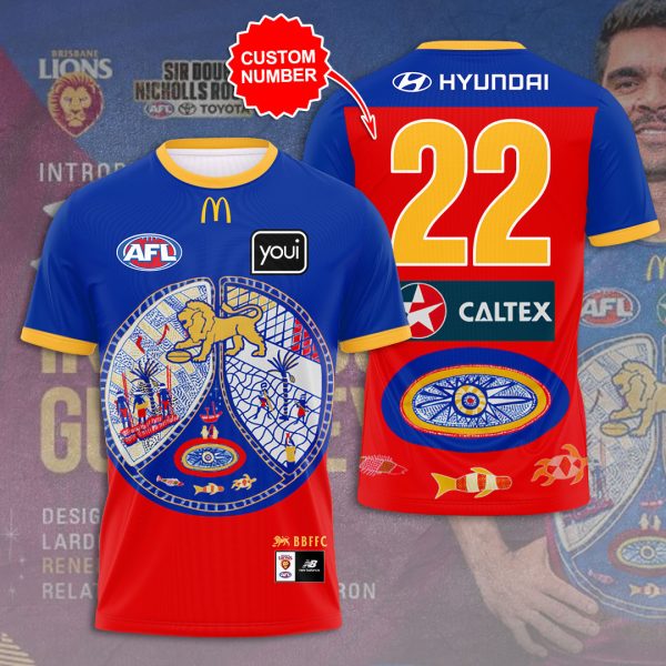 Personalized Brisbane Lions 3D Apparel - GNE 1450