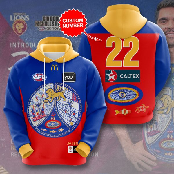 Personalized Brisbane Lions 3D Apparel - GNE 1450