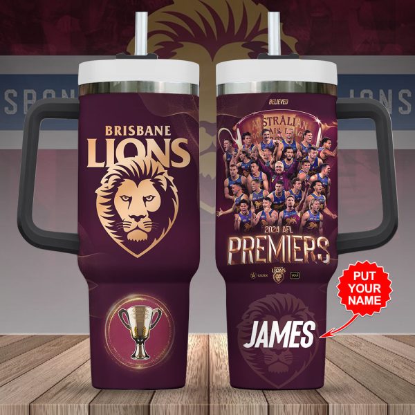 Personalized Brisbane Lions 40oz Stanley Tumbler - VANDH 3542