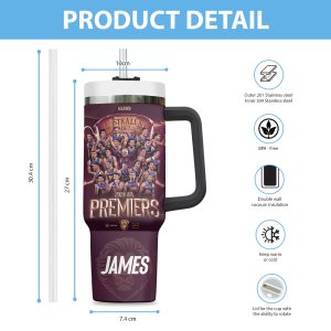 Personalized Brisbane Lions 40oz Stanley Tumbler - VANDH 3542
