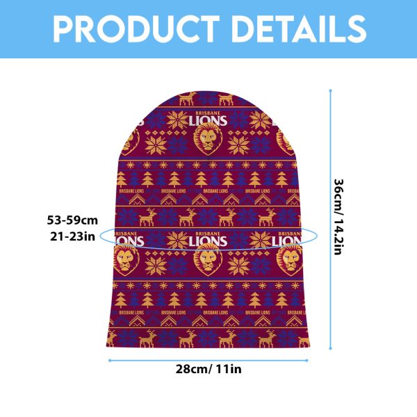 Brisbane Lions Beanie Hat - HOATT 6354