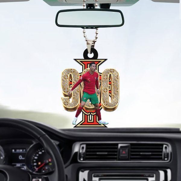 Cristiano Ronaldo x Portugal National Football Team Custom Shape 1-sided Acrylic Car Ornament - HUNGVV 7061