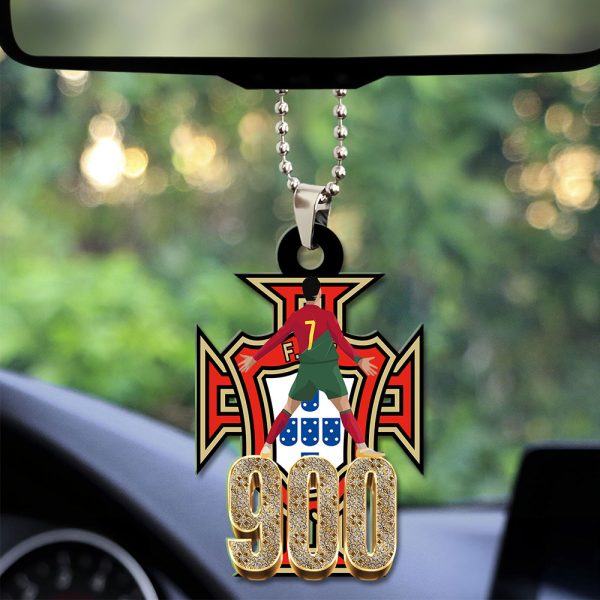 Cristiano Ronaldo x Portugal National Football Team Custom Shape 1-sided Acrylic Car Ornament - HUNGVV 7062