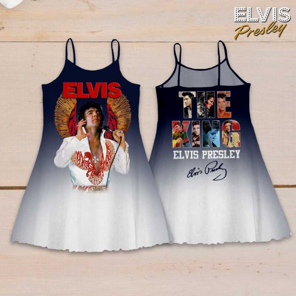 Elvis Presley 3D Strappy Swing Dress - VANDH 3446