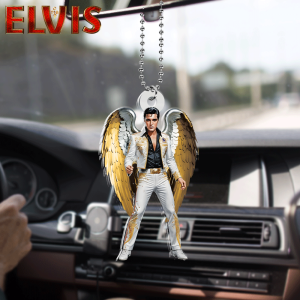 Elvis Presley Custom Shape 2-sided Acrylic Car Ornament - HOATT 6163