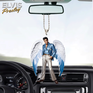 Elvis Presley Custom Shape 2-sided Acrylic Car Ornament - HOATT 6138