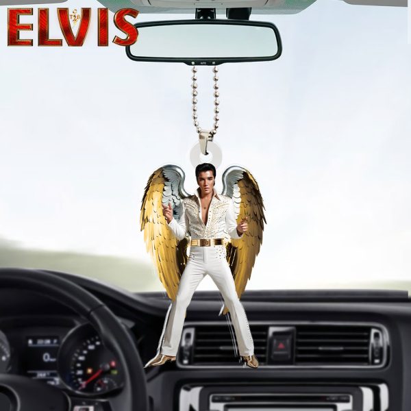 Elvis Presley Custom Shape 2-sided Acrylic Car Ornament - HOATT 6238