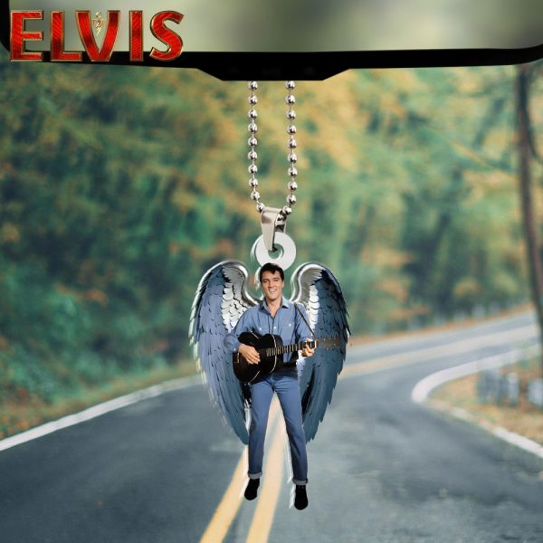Elvis Presley Custom Shape 2-sided Acrylic Car Ornament - HOATT 6272