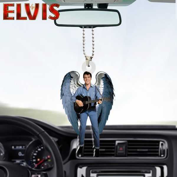 Elvis Presley Custom Shape 2-sided Acrylic Car Ornament - HOATT 6272