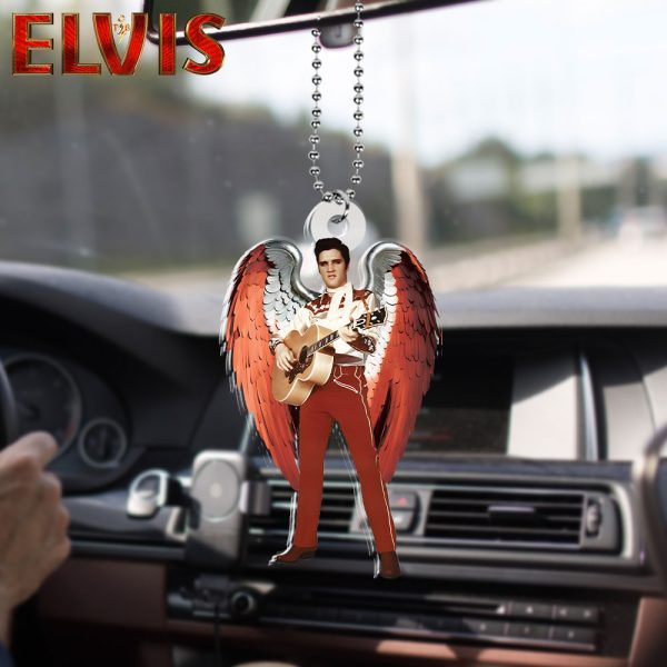 Elvis Presley Custom Shape 2-sided Acrylic Car Ornament - HOATT 6273