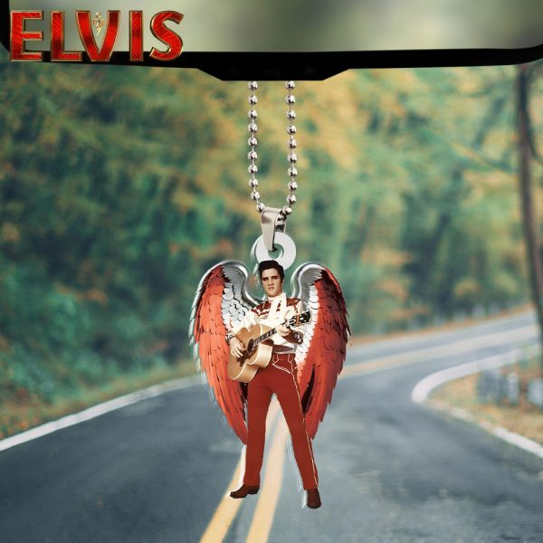 Elvis Presley Custom Shape 2-sided Acrylic Car Ornament - HOATT 6273