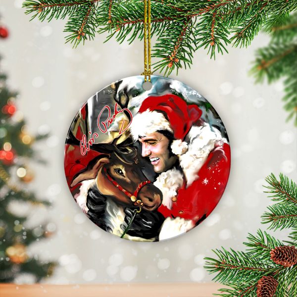 Elvis Presley Fixed Shape 2-sided Acrylic Ornament - GNE 1467