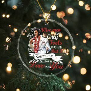 6PCS Elvis Presley Custom Glass Ornament - TANTN 8318