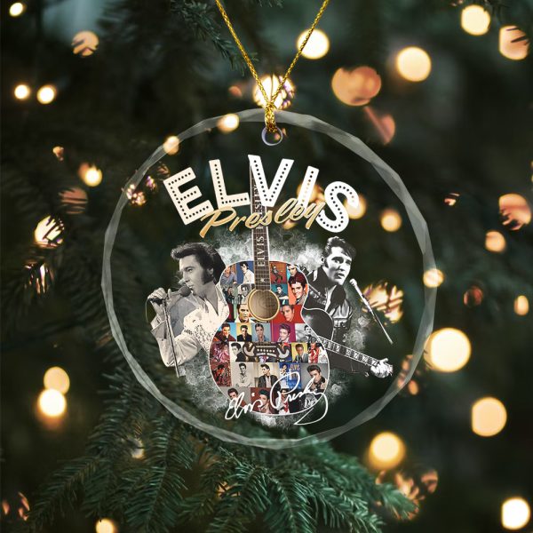 6PCS Elvis Presley Custom Glass Ornament - TANTN 8318