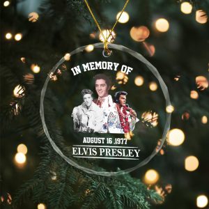 6PCS Elvis Presley Custom Glass Ornament - TANTN 8318