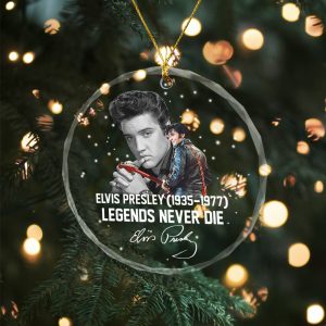 6PCS Elvis Presley Custom Glass Ornament - TANTN 8318