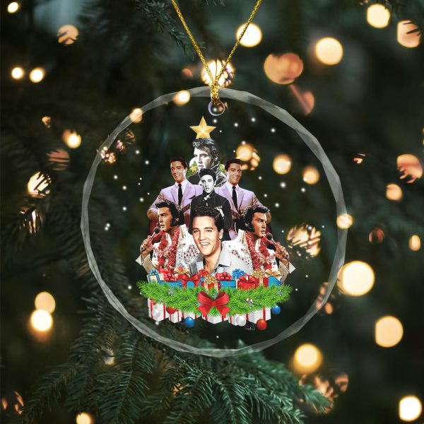 6PCS Elvis Presley Custom Glass Ornament - TANTN 8318