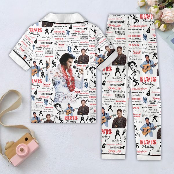 Elvis Presley Women Short Sleeve Pajamas Set - HOATT 6097