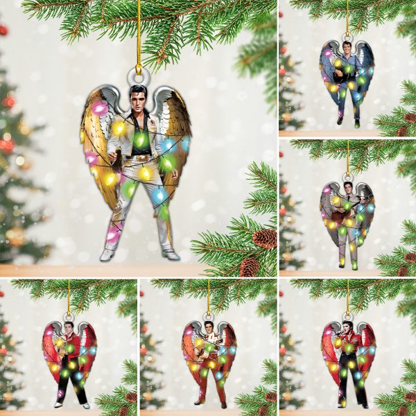 6PCS Elvis Presley Custom Shape 2-sided Acrylic Ornament - HOATT 6325