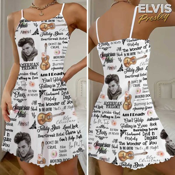 Elvis Presley 3D Strappy Swing Dress - GNE 1310