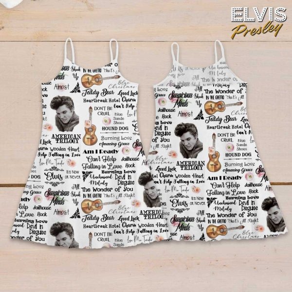Elvis Presley 3D Strappy Swing Dress - GNE 1310