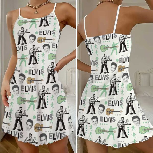 Elvis Presley 3D Strappy Swing Dress - GNE 1325