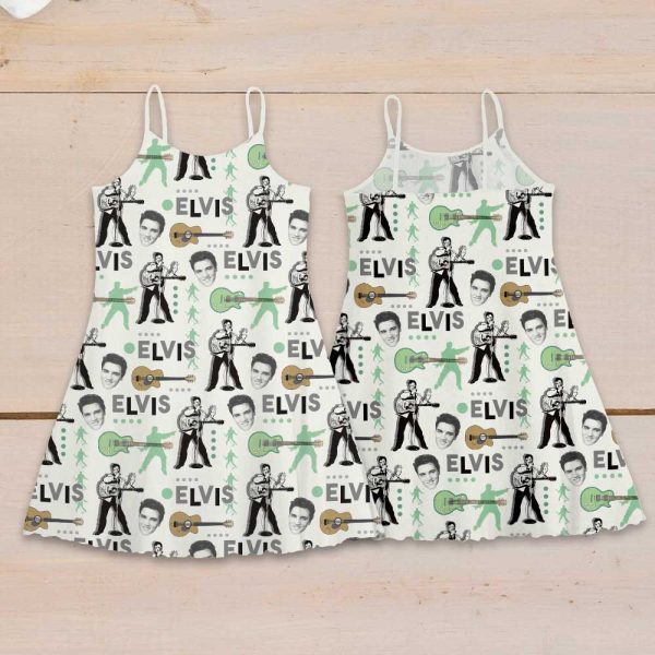 Elvis Presley 3D Strappy Swing Dress - GNE 1325