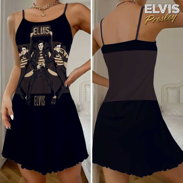 Elvis Presley 3D Strappy Swing Dress - GNE 1338