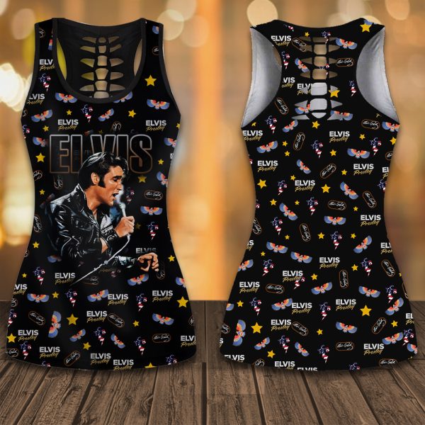 Elvis Presley Hollow Tank Top Leggings - HOATT 6123
