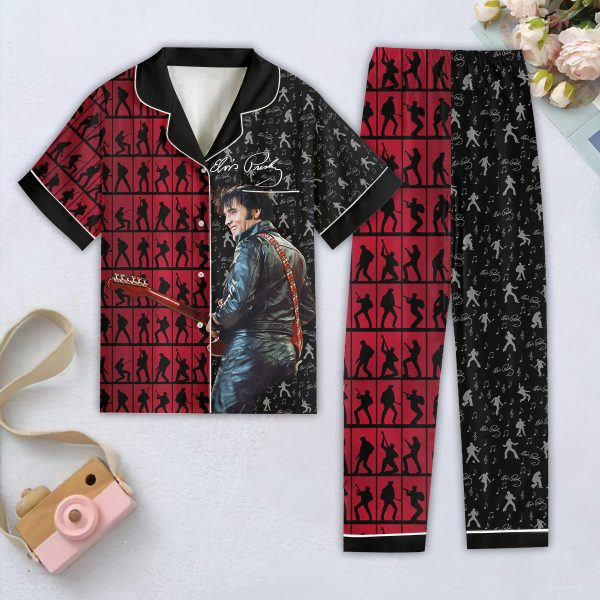 Elvis Presley Women Short Sleeve Pajamas Set - HOATT 6144