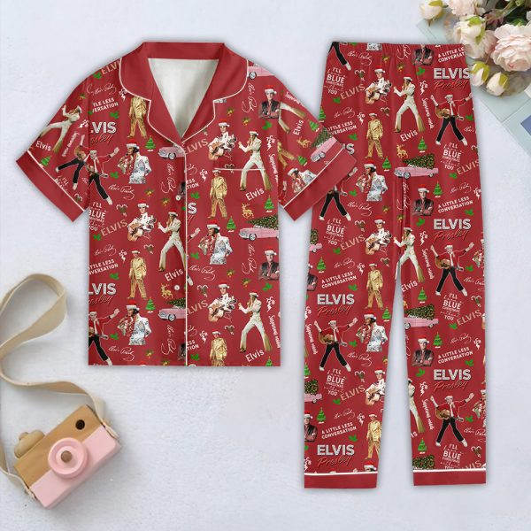 Elvis Presley Women Short Sleeve Pajamas Set - HOATT 6180