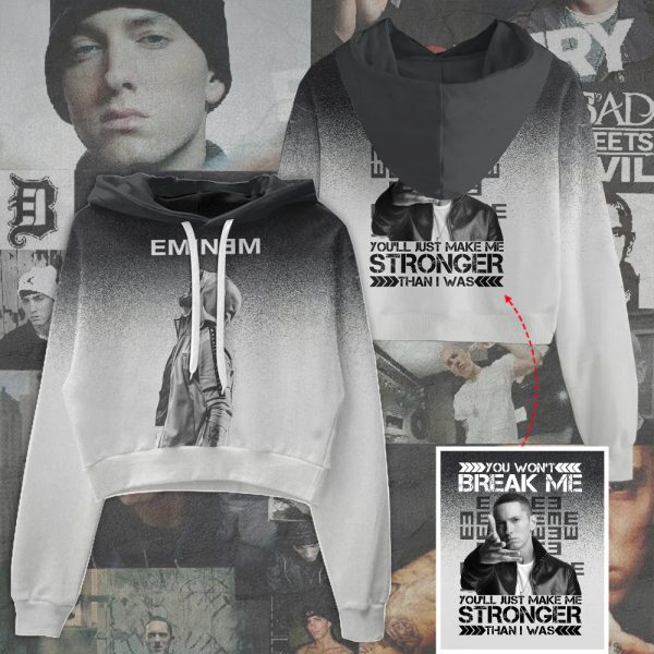 Eminem Women's Crop Top Hoodie - HOATT 6058
