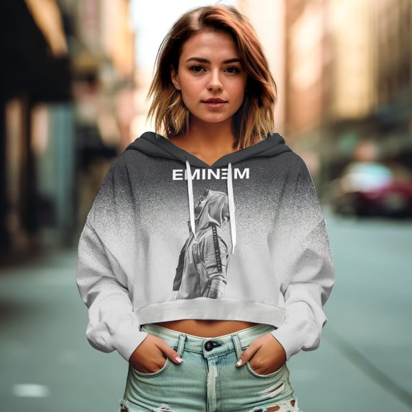 Eminem Women's Crop Top Hoodie - HOATT 6058