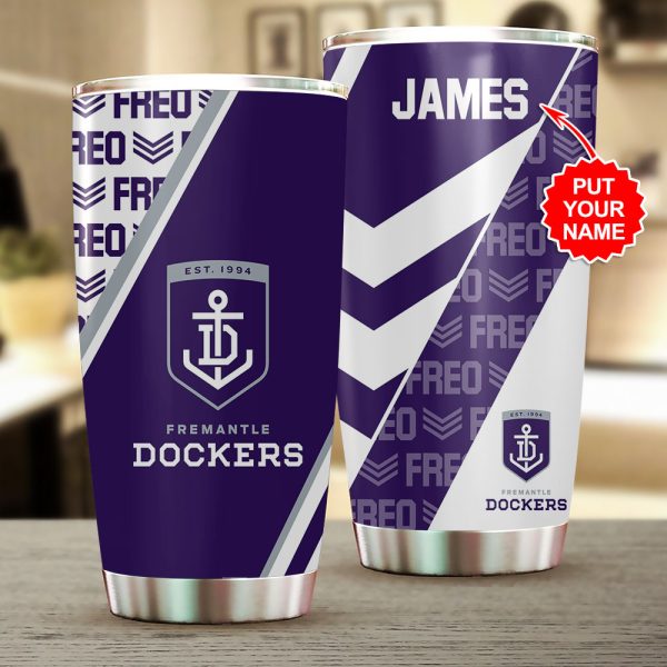 Personalized Fremantle Football Club Tumbler Cup - VANDH 3483