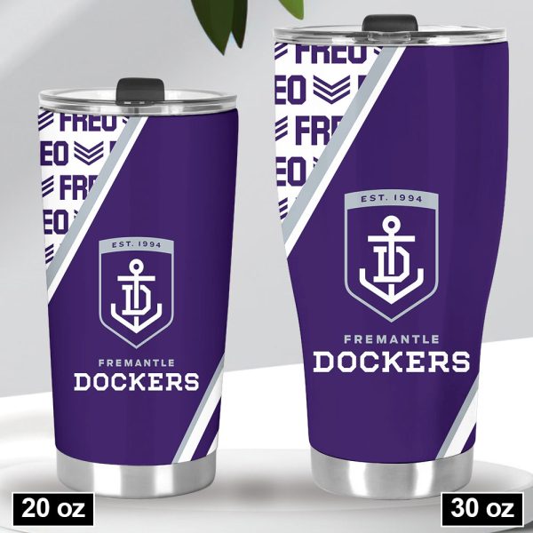 Personalized Fremantle Football Club Tumbler Cup - VANDH 3483