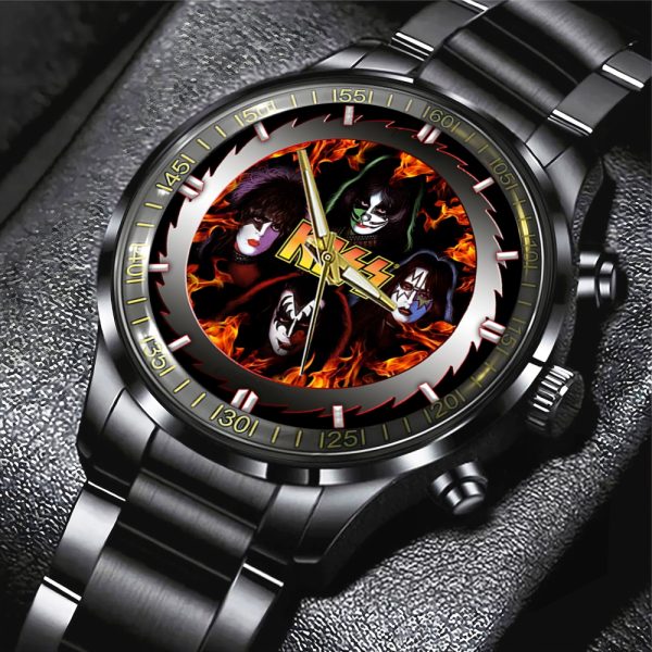 Kiss Band Black Stainless Steel Watch - GNE 1597