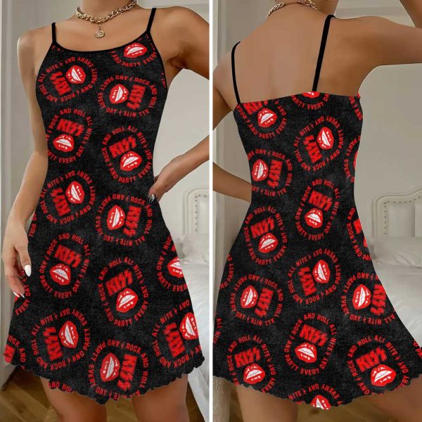 Kiss Band 3D Strappy Swing Dress - GNE 1314