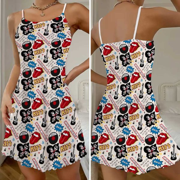 Kiss Band 3D Strappy Swing Dress - GNE 1324